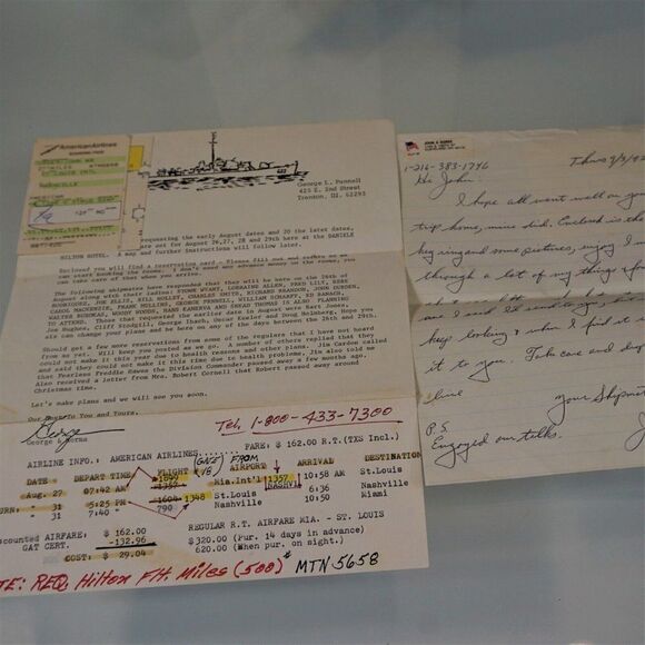 Vintage U.S.S. Forman DE-633 Shipmates Reunion 1992 Paper Ephemera - Picture 6 of 8